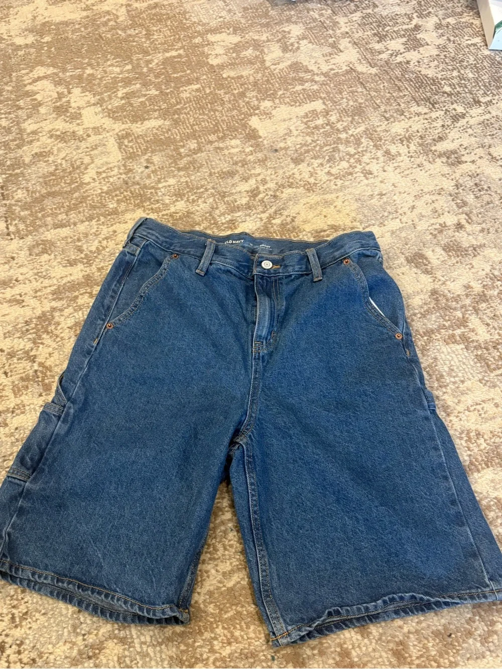 Old Navy Blue Baggy Denim Shorts